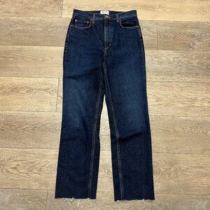 Agolde Women's High Rise Jeans - Dark Blue